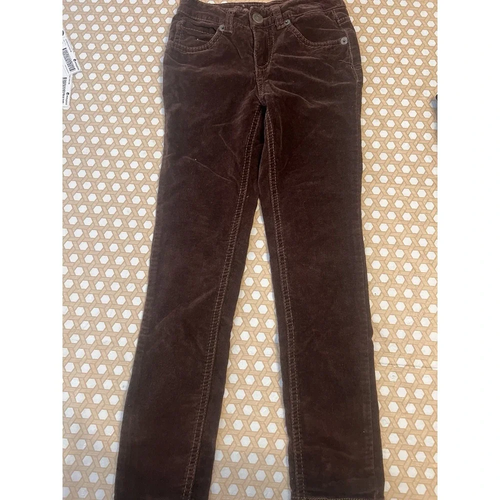 Girls Justice brown corduroy pants‎ Size 8R